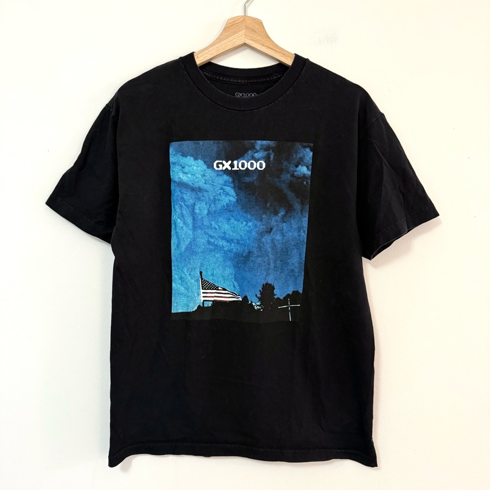 GX1000 Skateboarding Flag Cross Graphic Tee